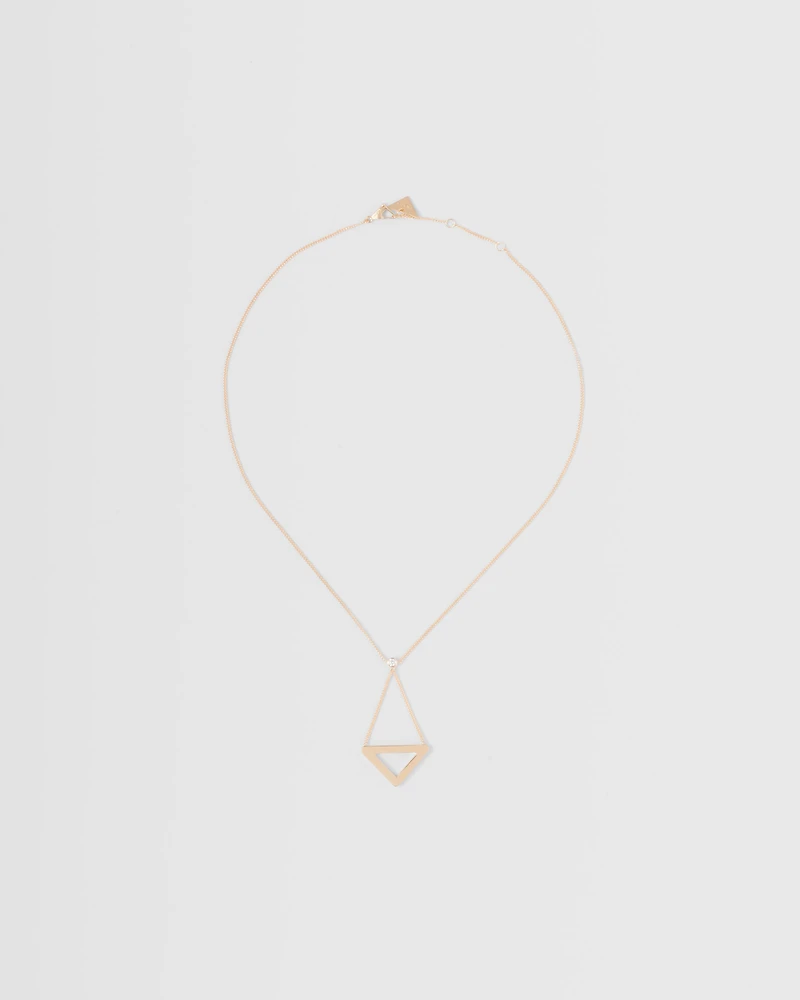 Eternal Gold cut-out pendant necklace in yellow gold