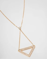 Eternal Gold cut-out pendant necklace in yellow gold with diamonds