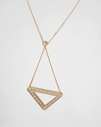 Eternal Gold cut-out pendant necklace in yellow gold with diamonds