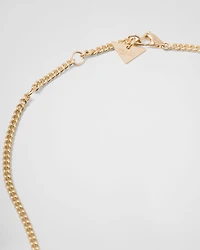 Eternal gold pendant necklace yellow with diamonds and onyx