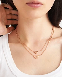 Eternal Gold necklace in rose gold with nano triangle pendant