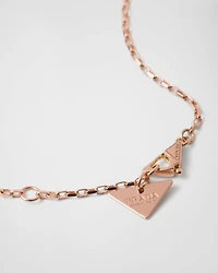Eternal Gold necklace in rose gold with nano triangle pendant