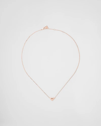 Eternal Gold necklace in rose gold with nano triangle pendant