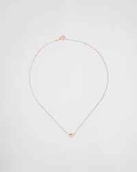Eternal Gold necklace in rose gold with nano triangle pendant