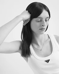 Eternal Gold necklace in rose gold with nano triangle pendant