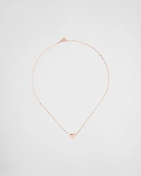 Eternal Gold necklace in rose gold with mini triangle pendant
