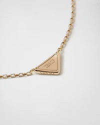 Eternal Gold micro triangle pendant necklace in yellow gold and diamonds 