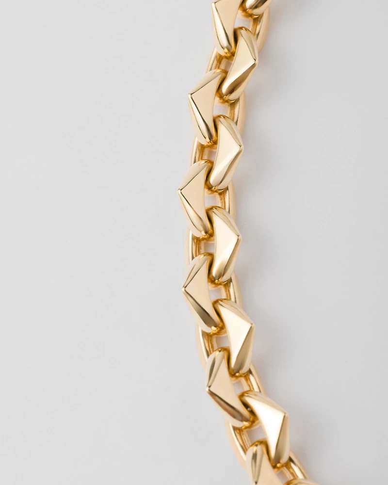 Eternal gold chain necklace - yellow