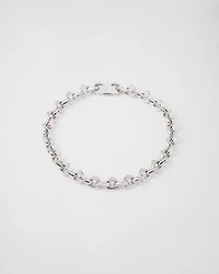 Eternal gold chain necklace white with pavé diamonds