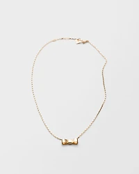 Eternal Gold Bow pendant necklace - yellow gold