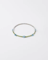 Couleur Vivante necklace - white gold with aquamarine and peridot