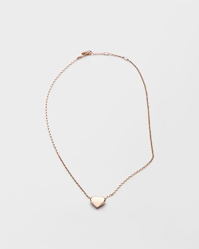 Eternal Gold Nano Heart necklace in rose gold