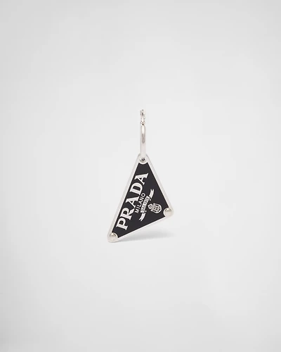 Prada Symbole pendant left earring