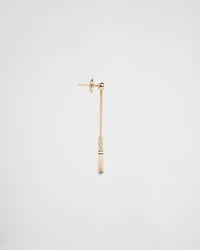 Eternal Gold cut-out drop earrings in yellow gold with diamonds