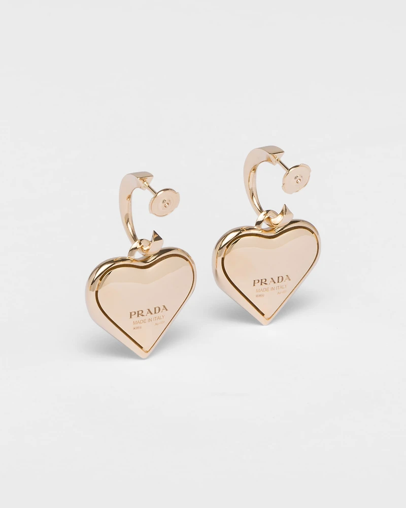 Eternal Gold medium drop earrings in yellow gold