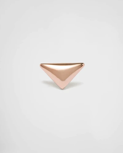 Eternal Gold nano triangle mono earring in rose gold