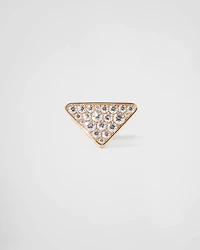 Eternal Gold single earring in yellow gold with diamonds
