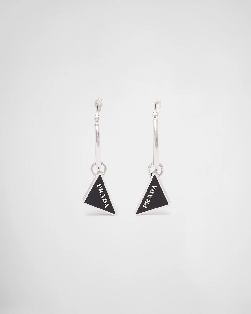 Prada Symbole drop earrings