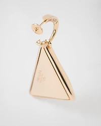 Eternal Gold single pendant earring in yellow gold and laboratory-grown diamond