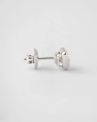 Eternal Gold single earring - white gold and laboratory-grown diamond
