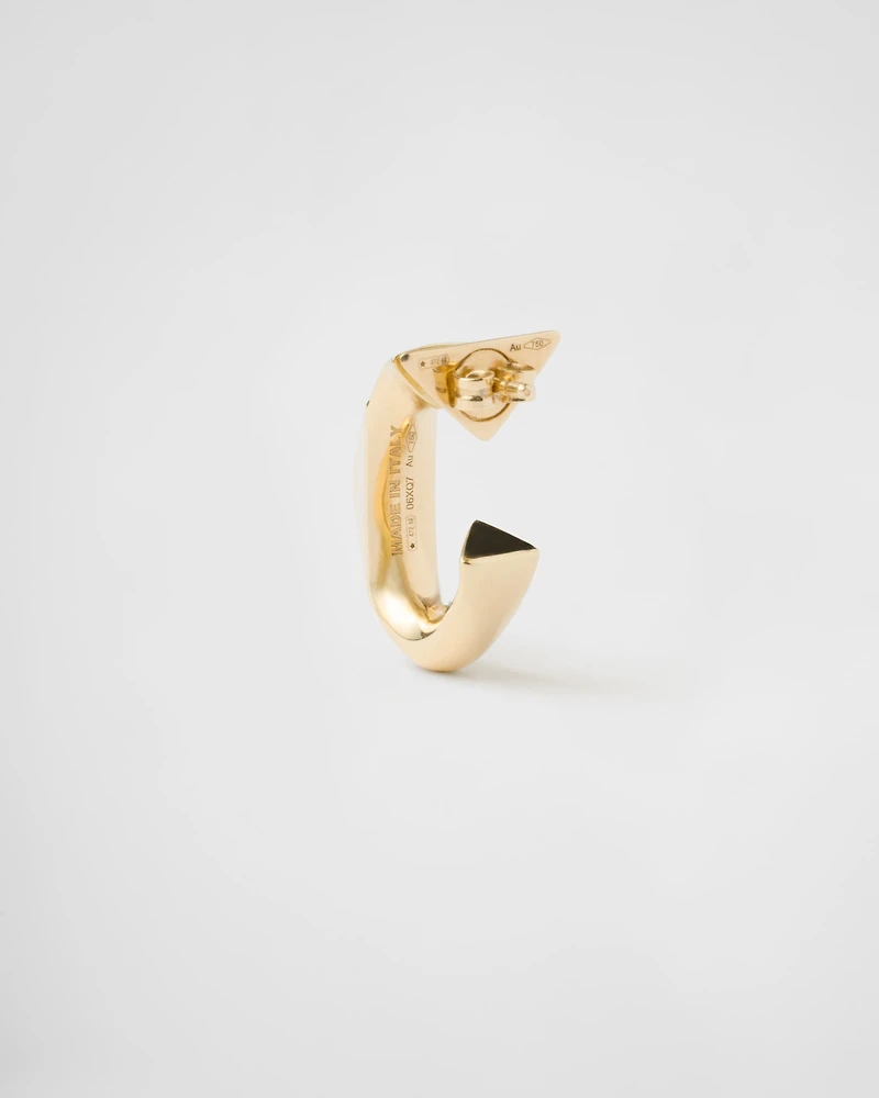 Eternal Gold single earring - yellow gold