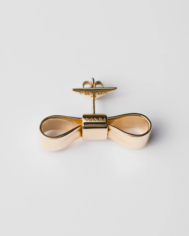 Eternal Gold Bow earrings - yellow gold