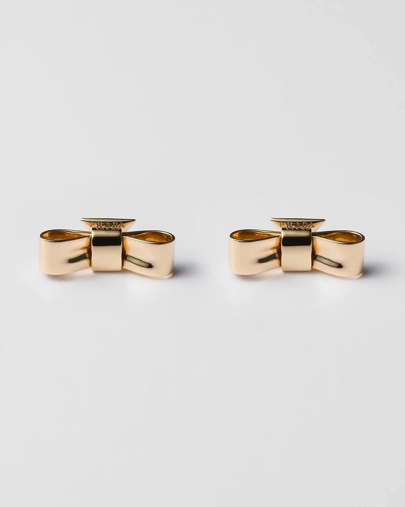 Eternal Gold Bow earrings - yellow gold