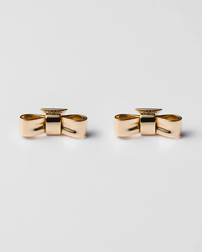 Eternal Gold Bow earrings - yellow gold