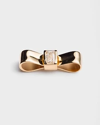 Eternal Gold Bow earrings - yellow gold and laboratory-grown diamonds 
