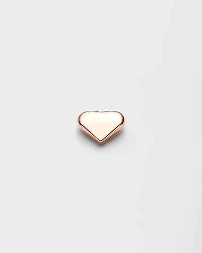 Eternal Gold Nano Heart single earring in rose gold