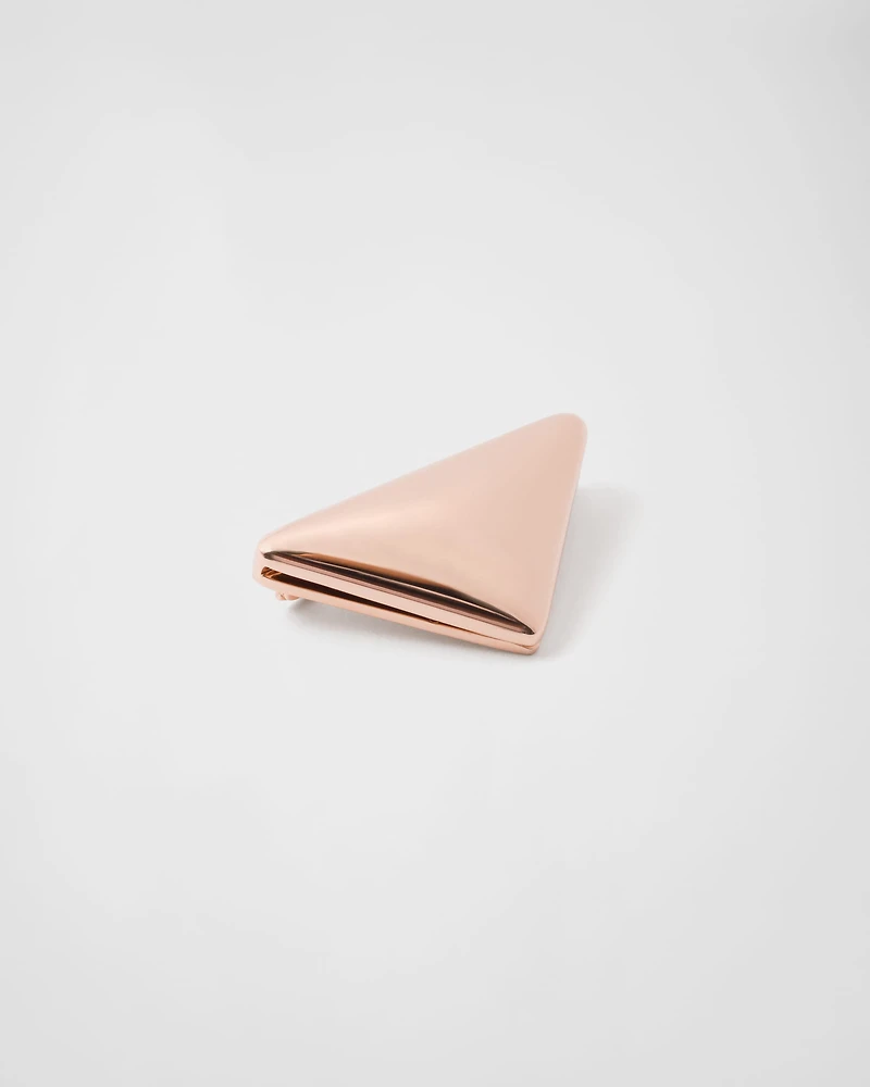 Eternal Gold small triangle brooch in rose gold