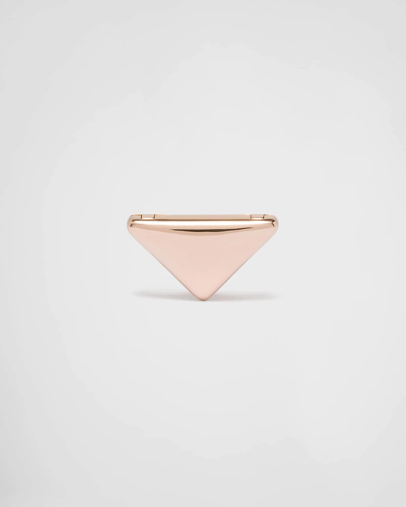 Eternal Gold small triangle brooch in rose gold