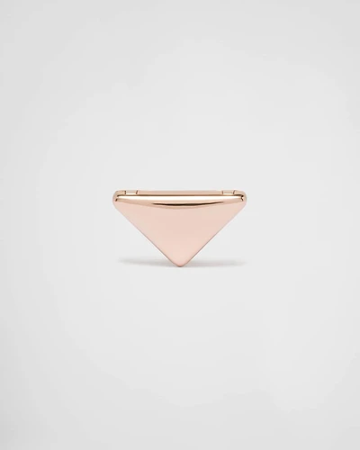 Eternal Gold small triangle brooch in rose gold