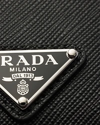 Saffiano Leather Badge Holder