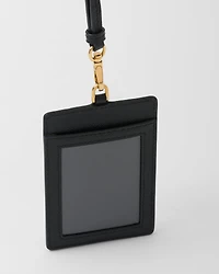 Saffiano Leather Badge Holder