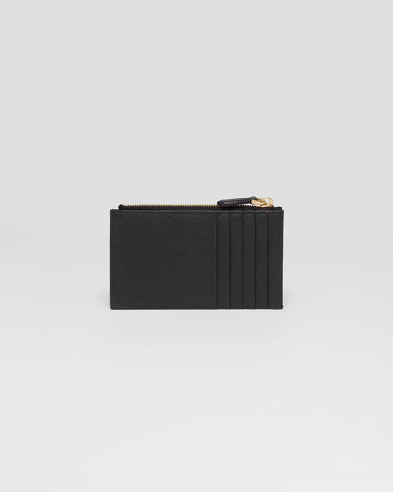 Saffiano leather card holder
