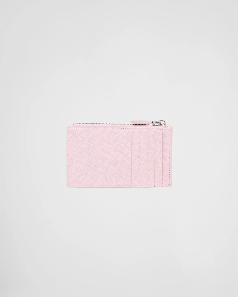 Saffiano leather card holder