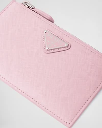Saffiano leather card holder