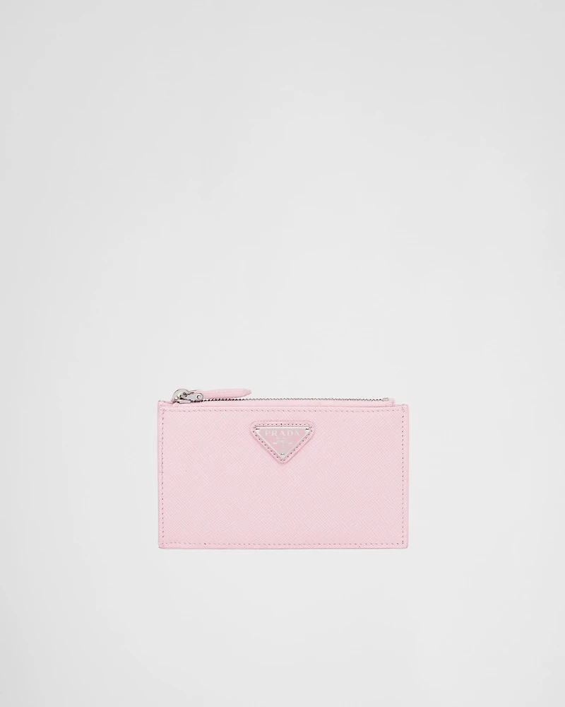Saffiano leather card holder