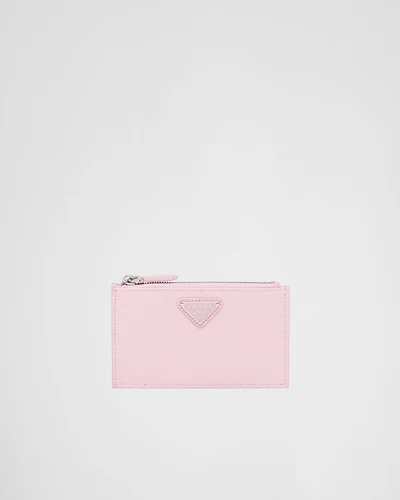 Saffiano leather card holder