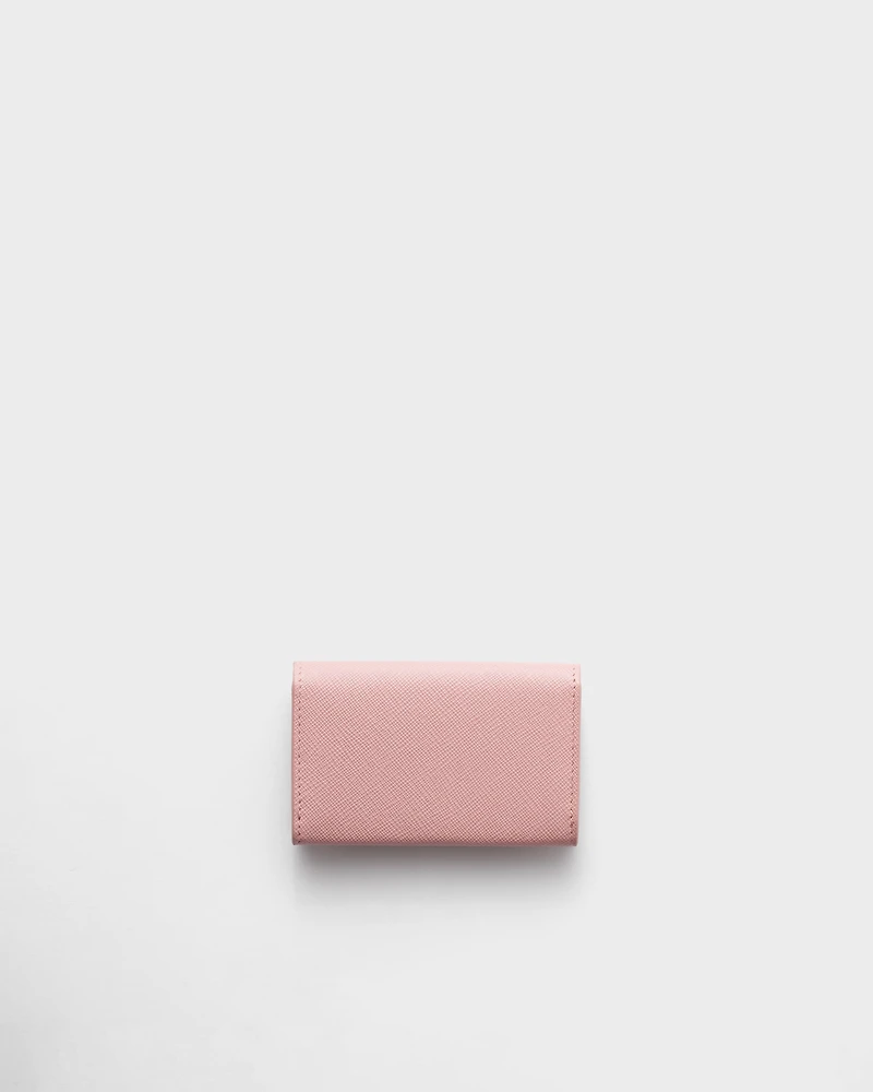 Saffiano leather card holder