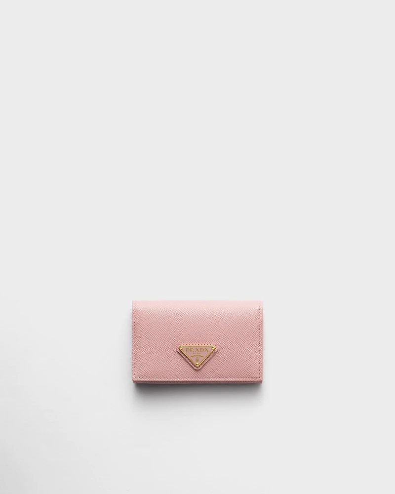 Saffiano leather card holder