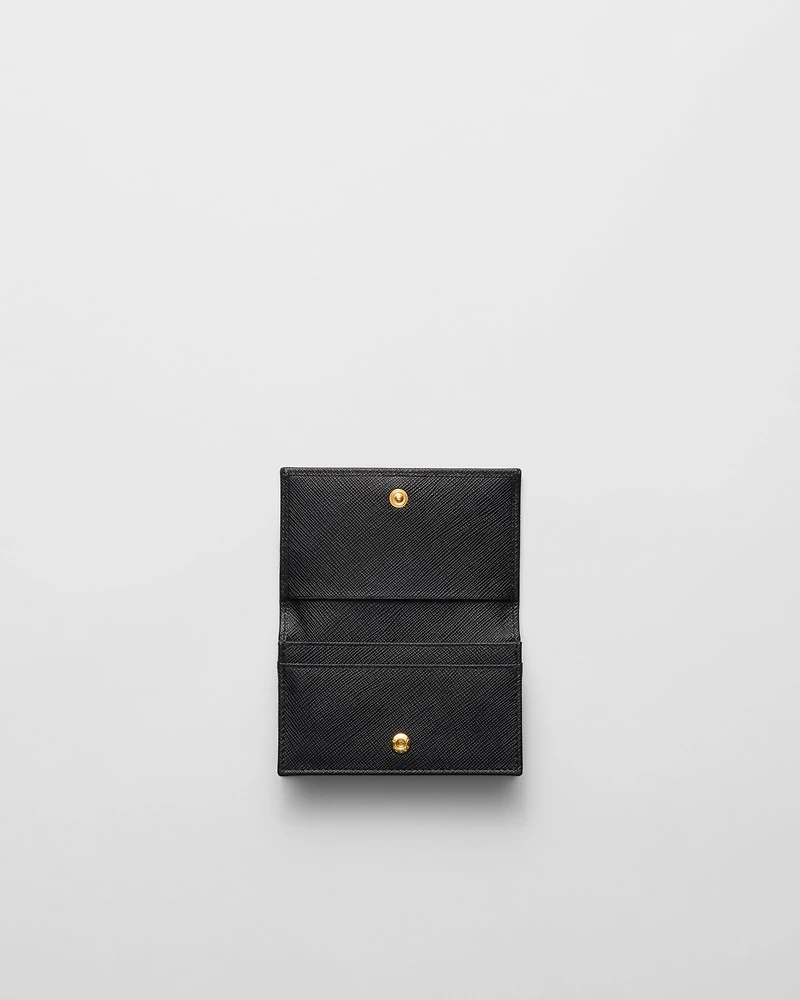 Saffiano leather card holder