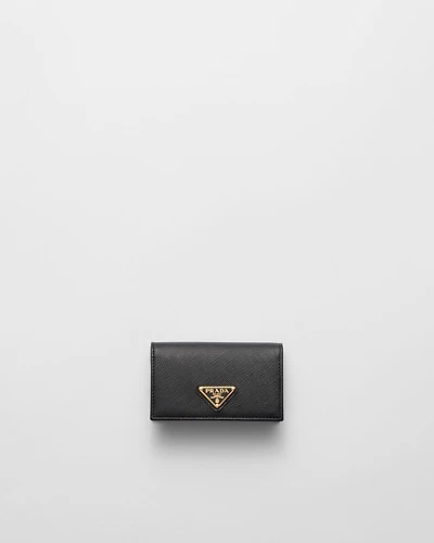 Saffiano leather card holder