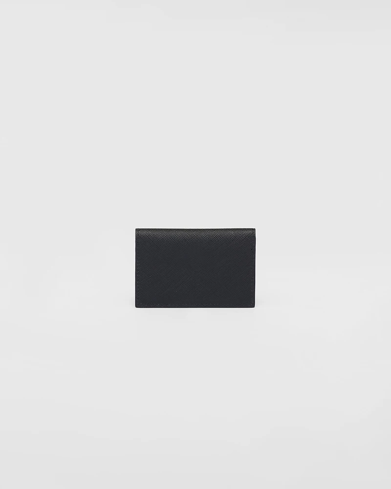 Saffiano leather card holder