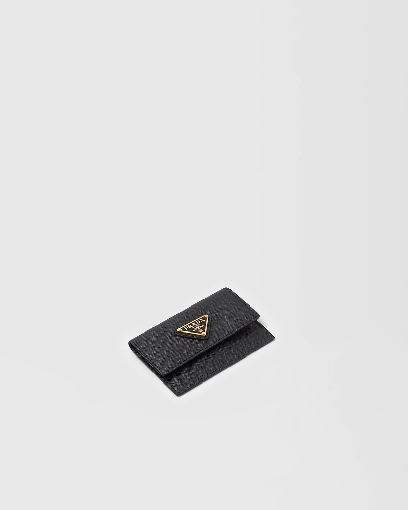 Saffiano leather card holder