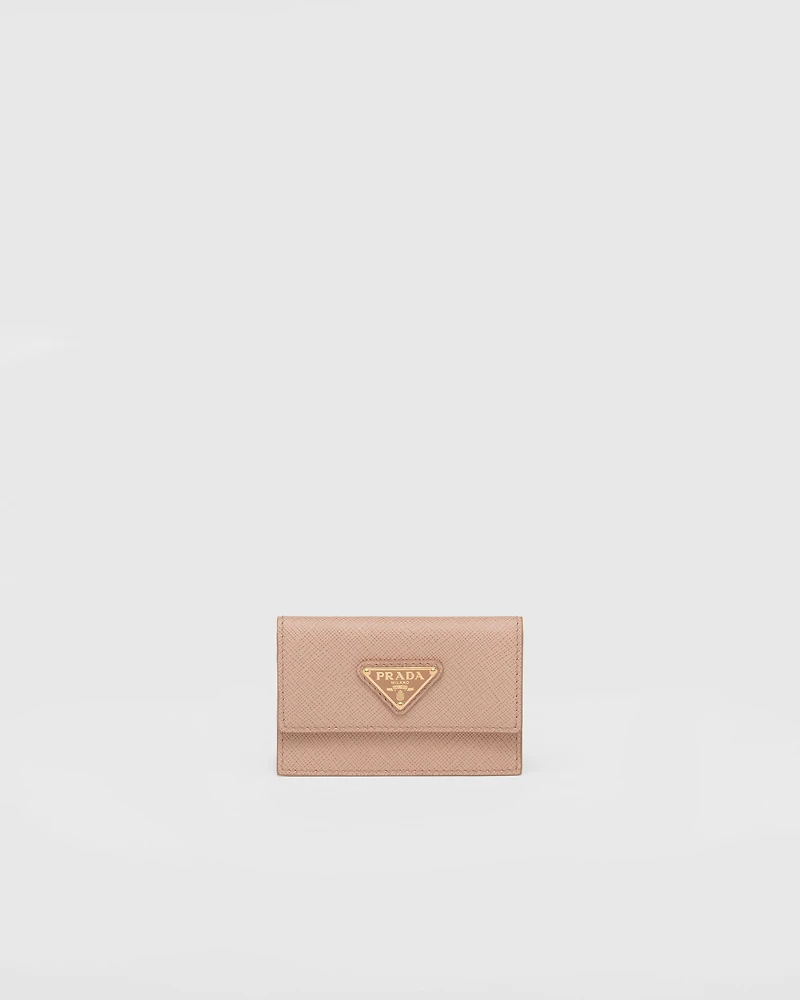 Saffiano leather card holder