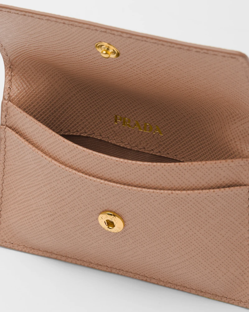 Saffiano leather card holder