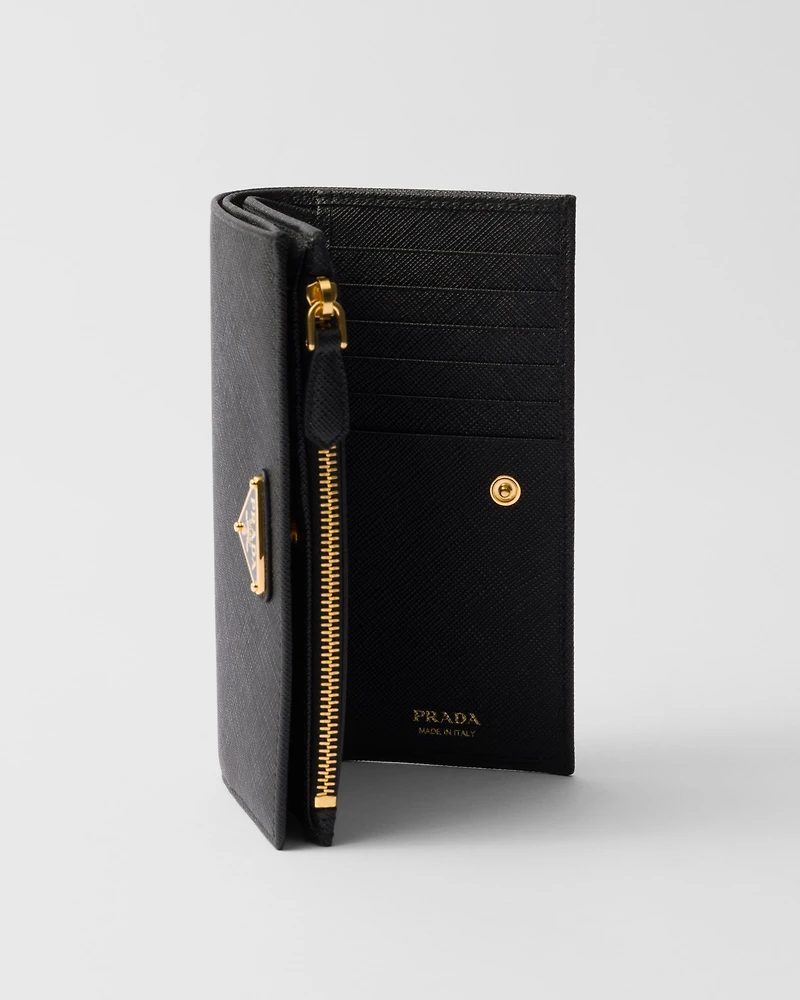 Large Saffiano leather wallet