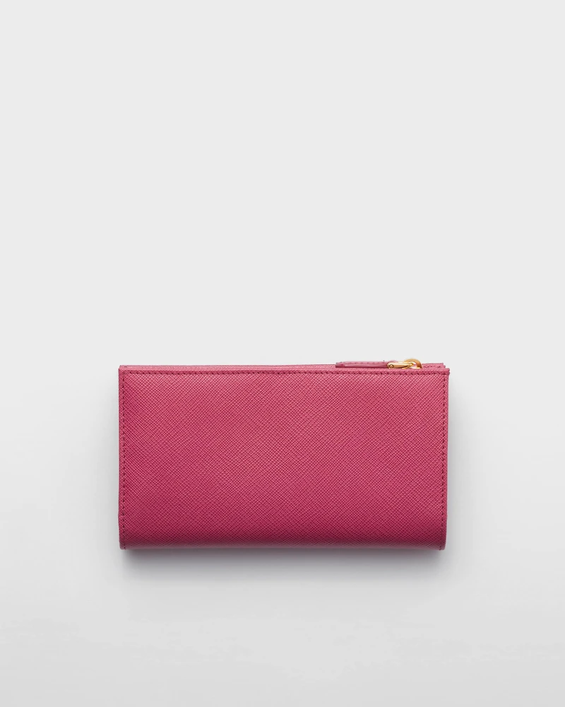 Large Saffiano leather wallet